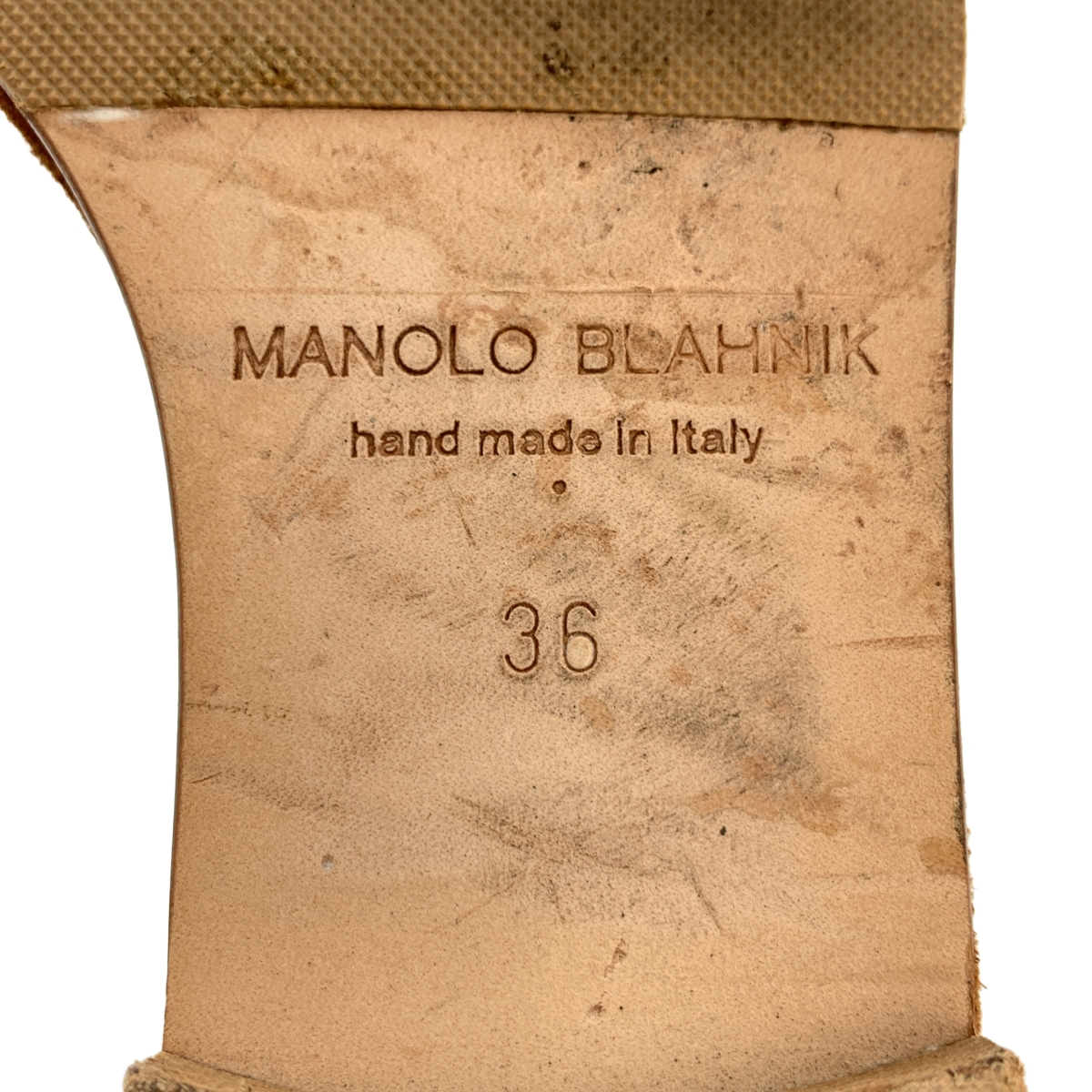 MANOLO BLAHNIK / マノロブラニク スエード ストラップ サンダル