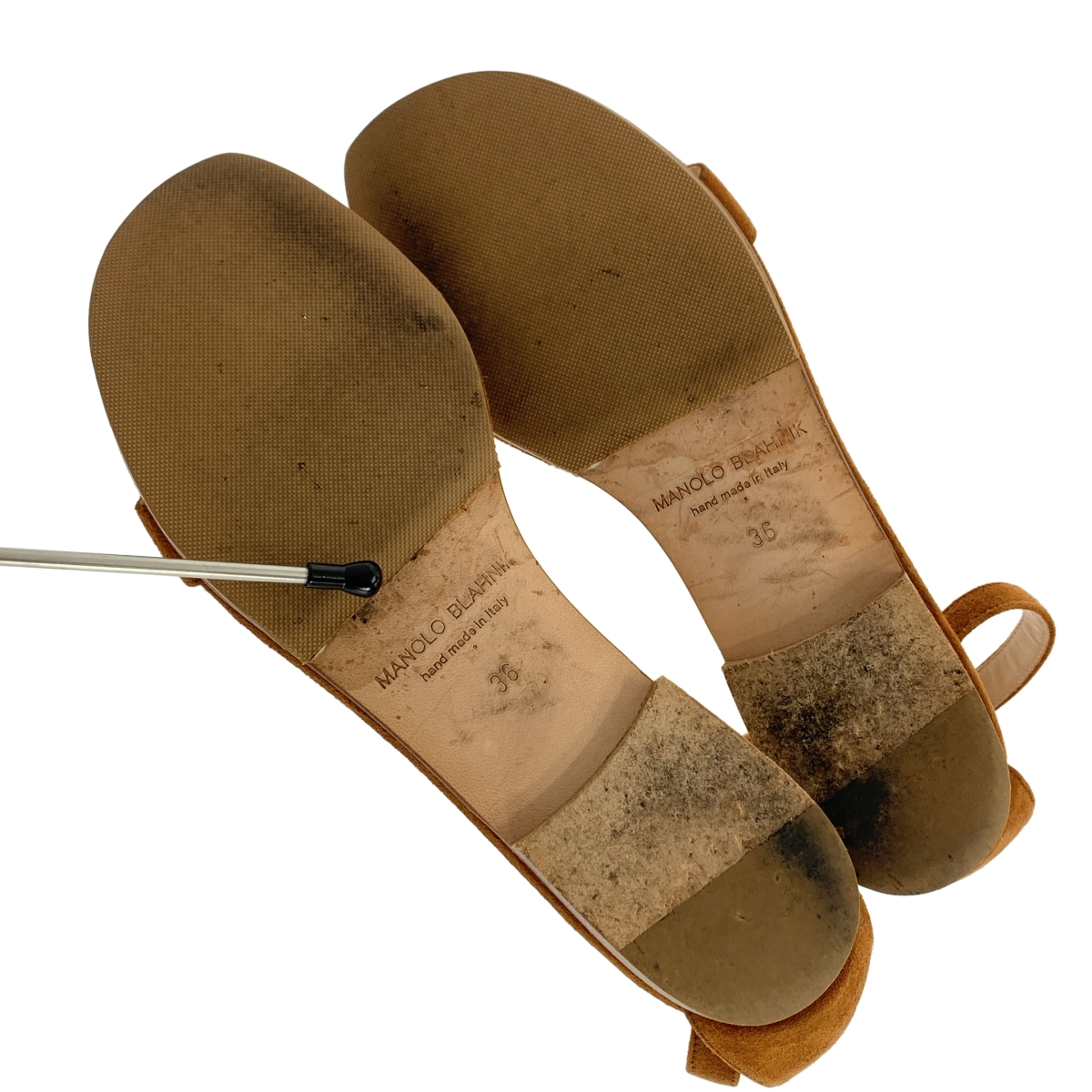 MANOLO BLAHNIK / マノロブラニク スエード ストラップ サンダル