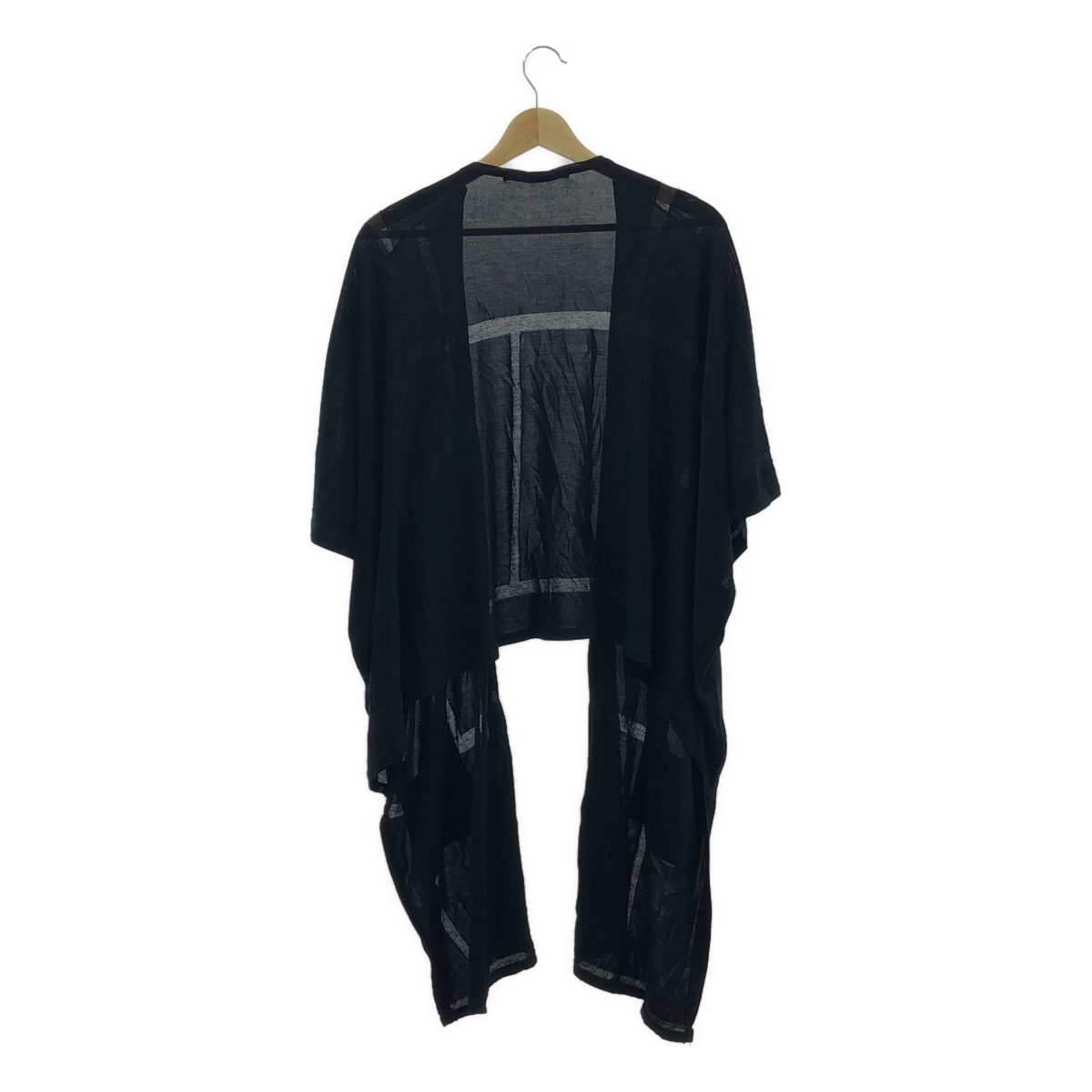 LIMI feu / リミフゥ コットン キュプラ アシンメトリー カーディガン