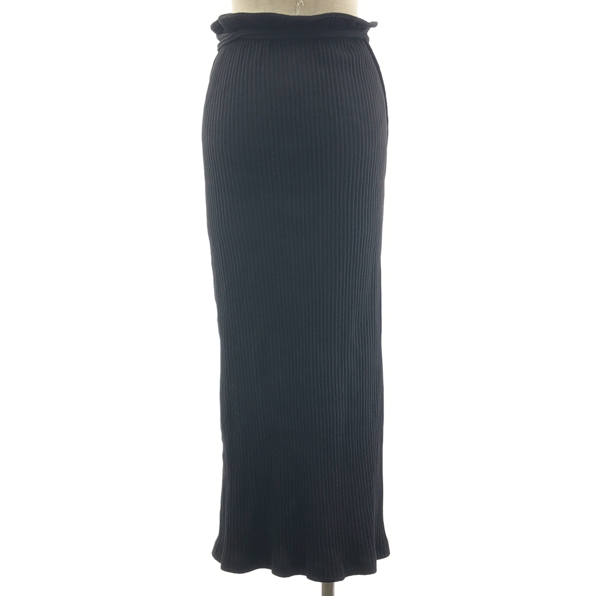 BASErange / ベースレンジ Brig skirt / リブ ラップ 巻きスカート