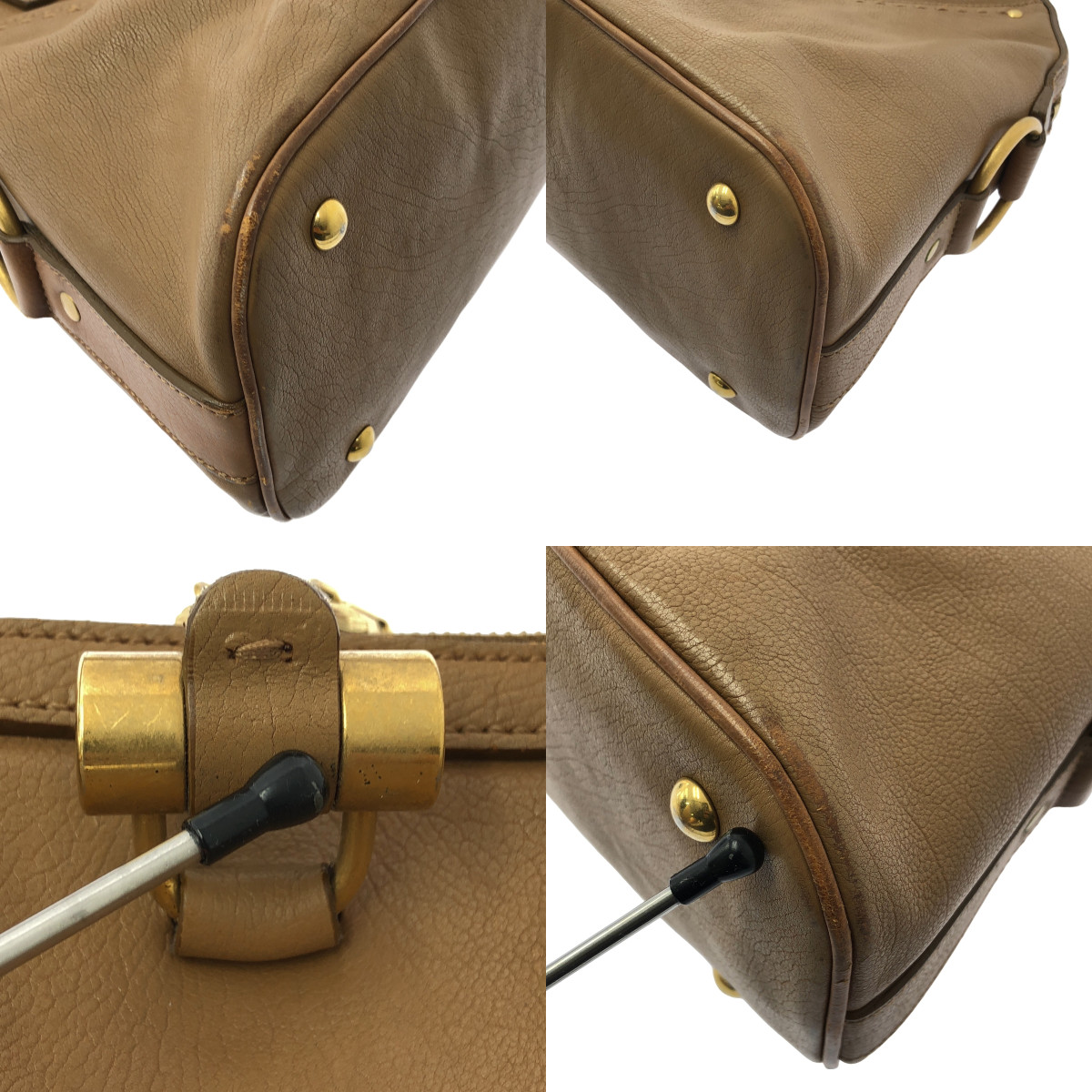 YVES SAINT LAURENT / イヴサンローラン ミューズ レザー トートバッグ