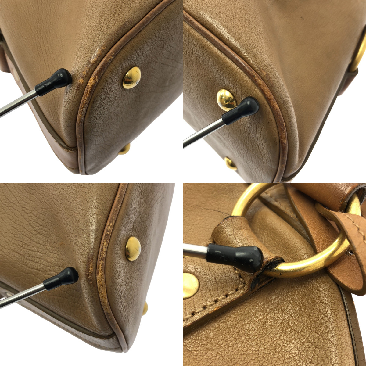 YVES SAINT LAURENT / イヴサンローラン ミューズ レザー トートバッグ