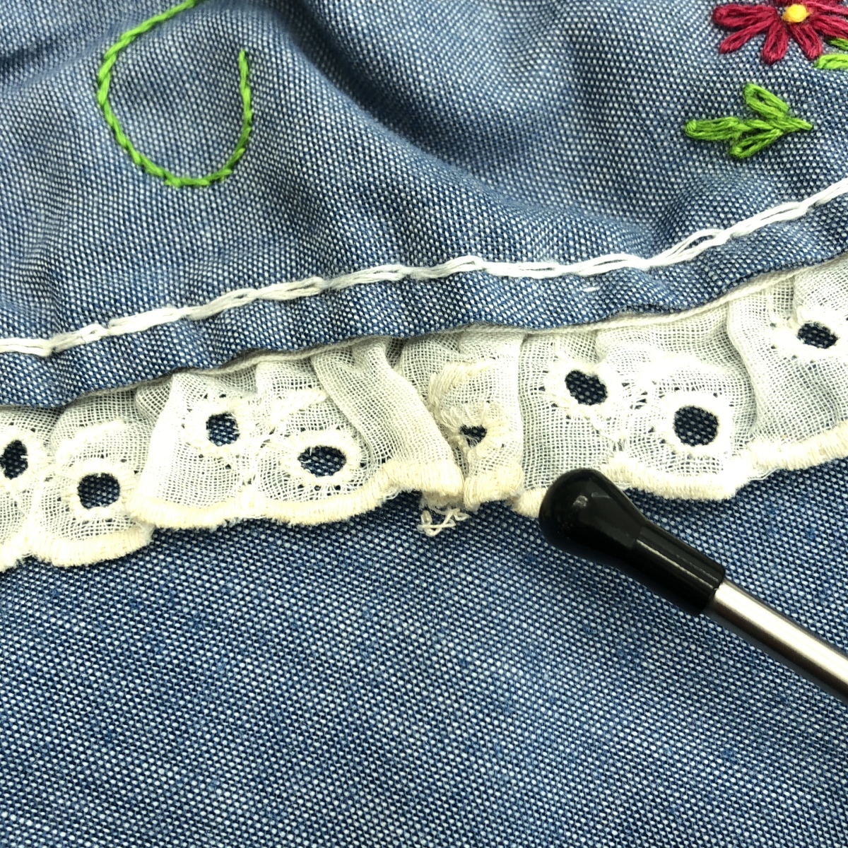 VINTAGE / ヴィンテージ古着 J.C.Penney BIG MAC / ジェイシーペニー ビッグマック エンブロイダリー シャンブレー シャツ