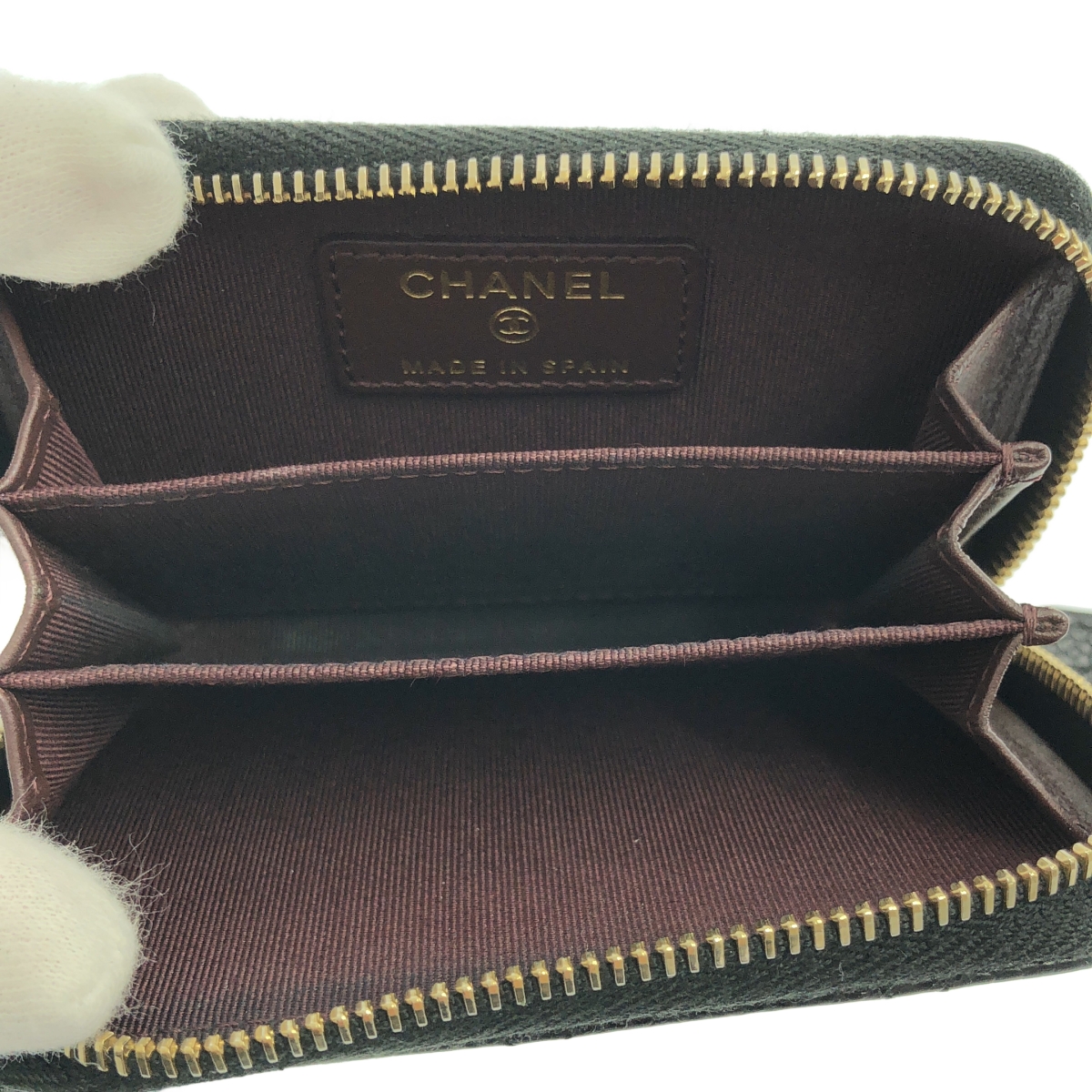 CHANEL / シャネル キャビアスキン コイン カード ケース