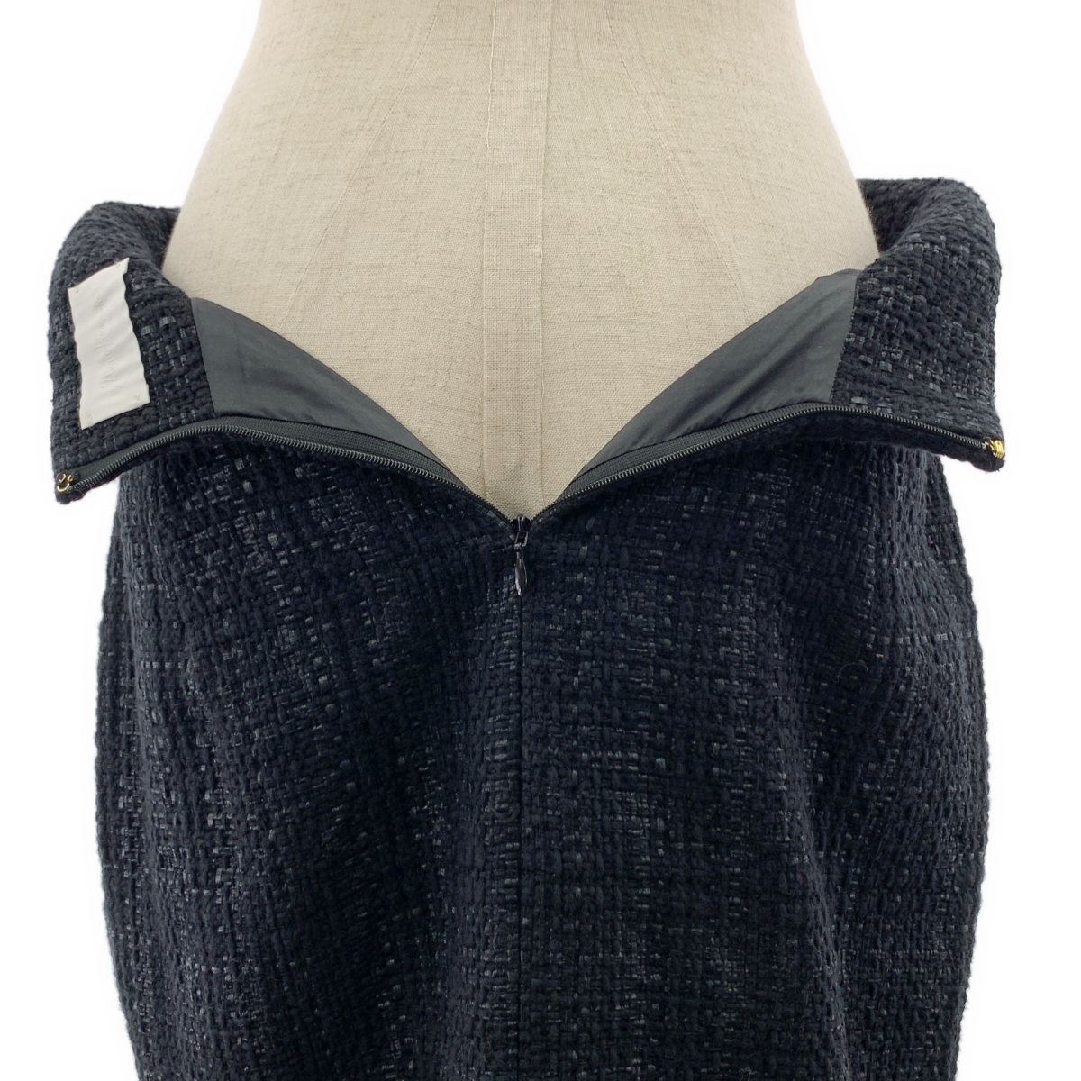 Mame Kurogouchi / マメクロゴウチ Cracted Tweed Skirt ツイード スリット ロングスカート