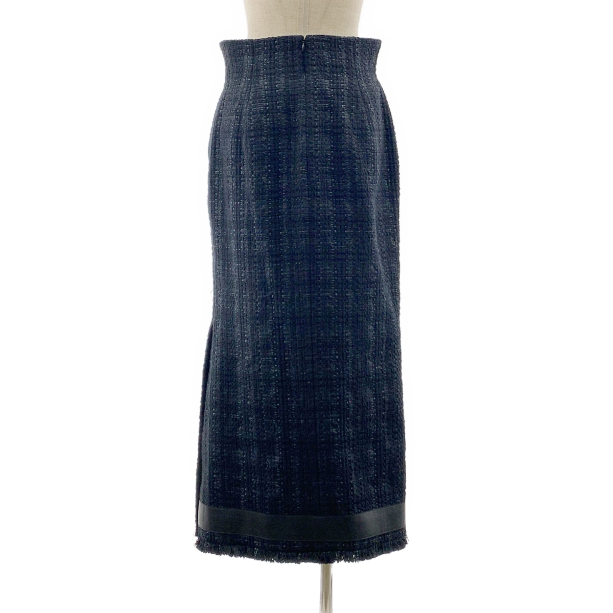 Mame Kurogouchi / マメクロゴウチ Cracted Tweed Skirt ツイード スリット ロングスカート
