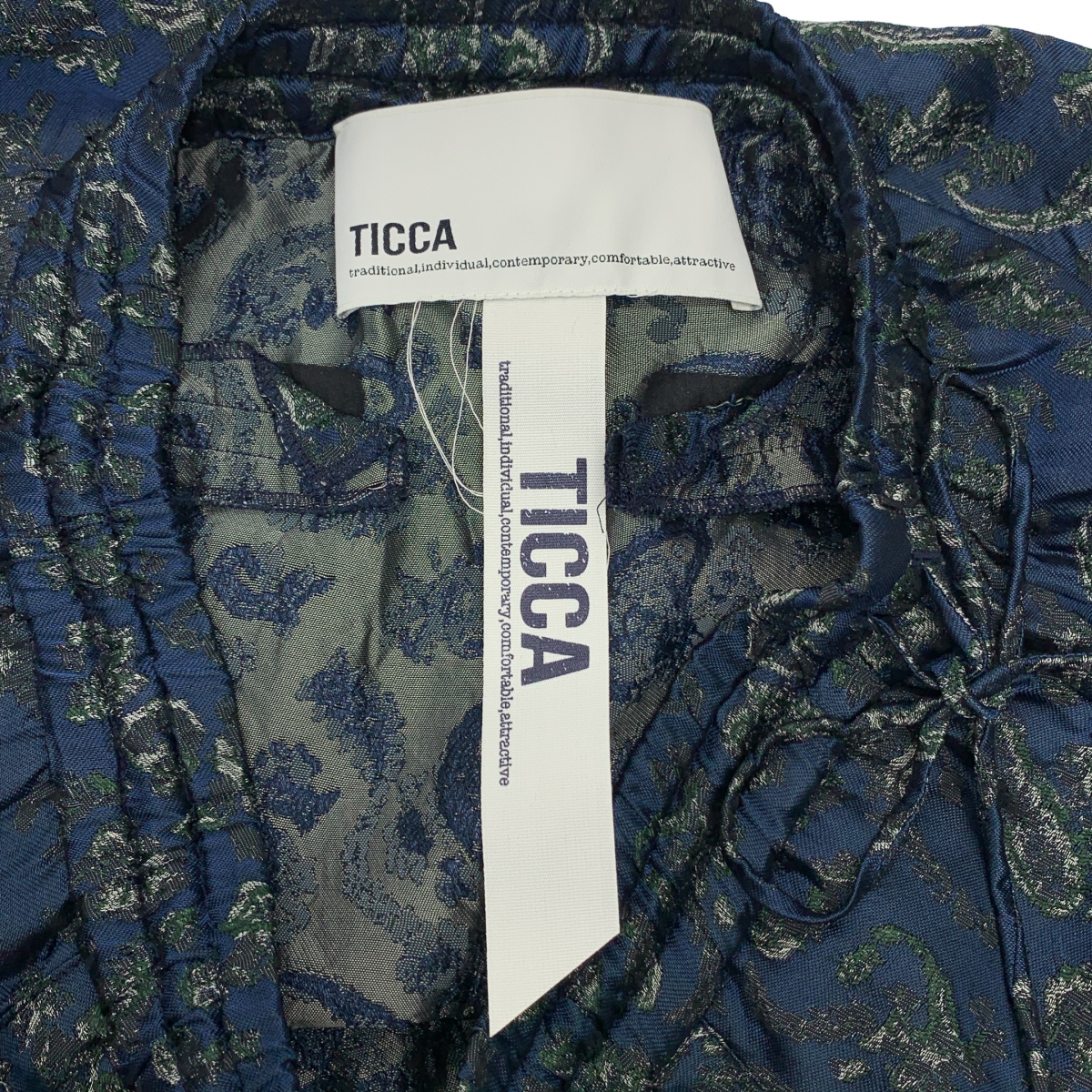 TICCA / ティッカ 五明祐子さんコラボ キュプラ ジャカード パンツ