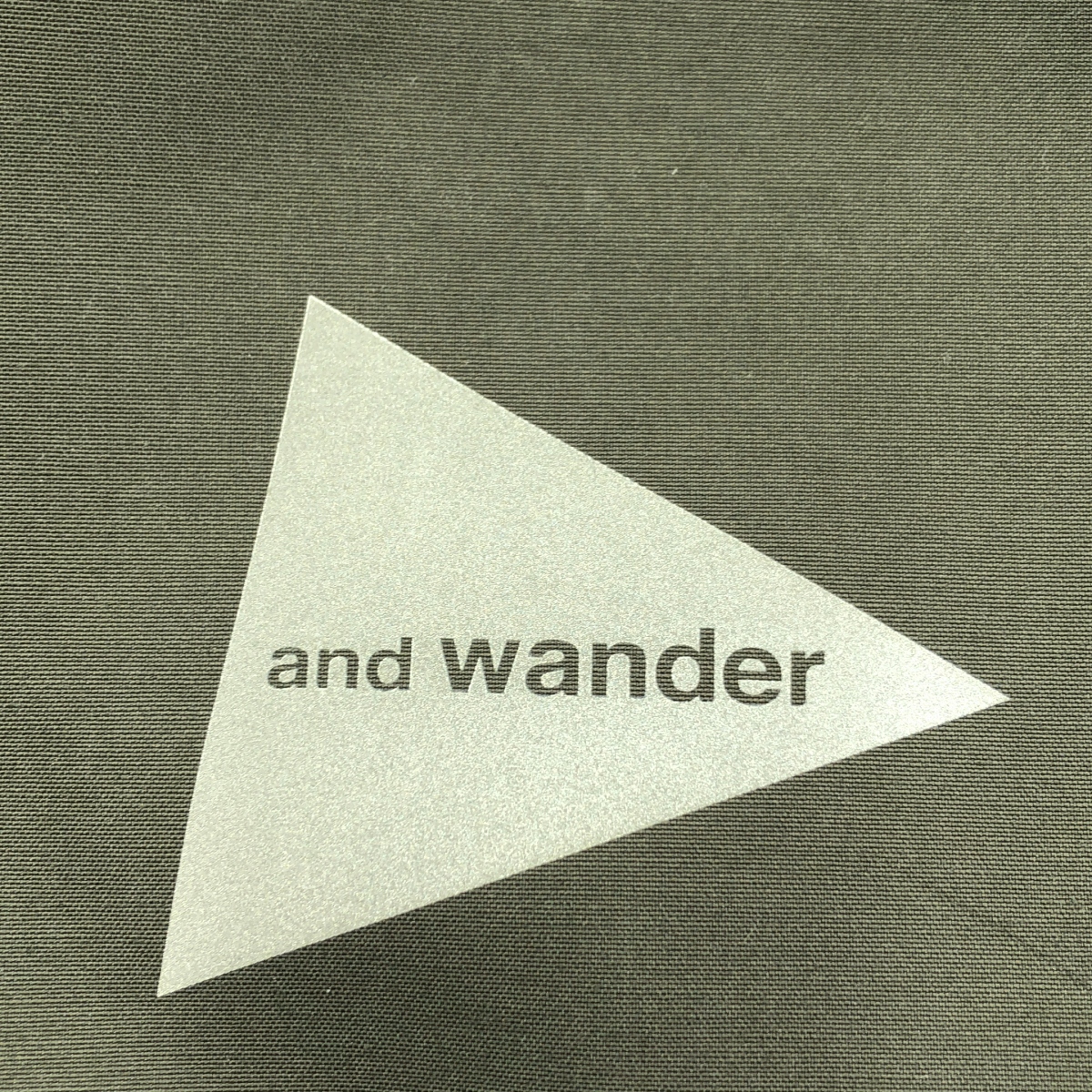 and wander / アンドワンダー PE/CO totebag ポリエステル コットン トートバッグ