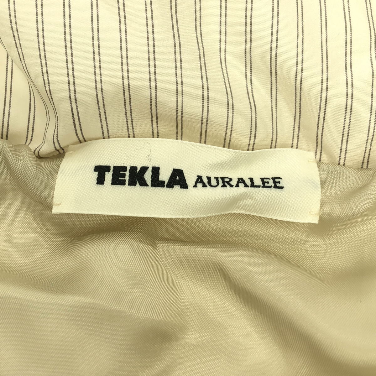 AURALEE / オーラリー × TEKLA / テクラ STRIPE DOWN JACKET ストライプ ダウンジャケット