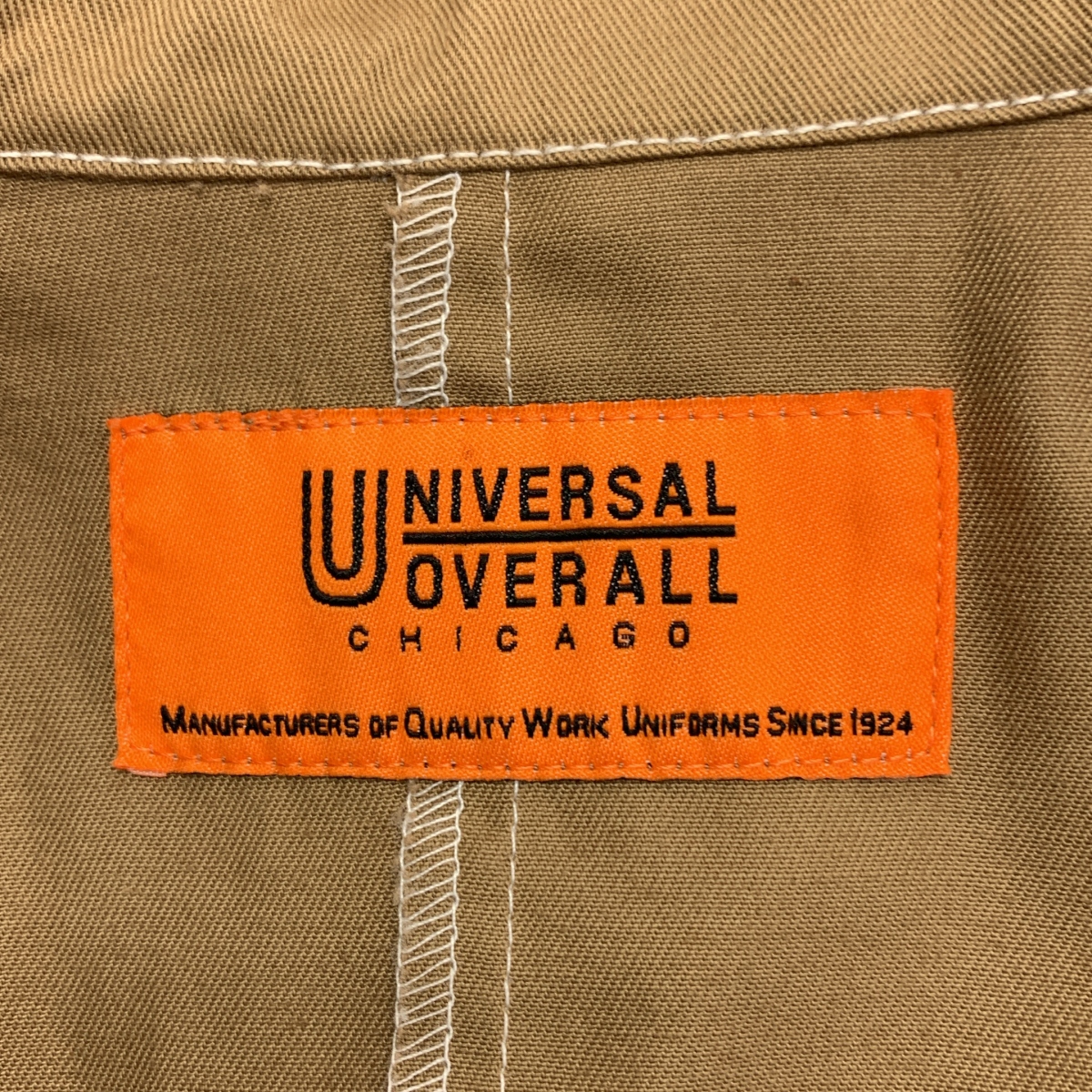 UNIVERSAL OVERALL / ユニバーサルオーバーオール ロゴボタン ショップコート