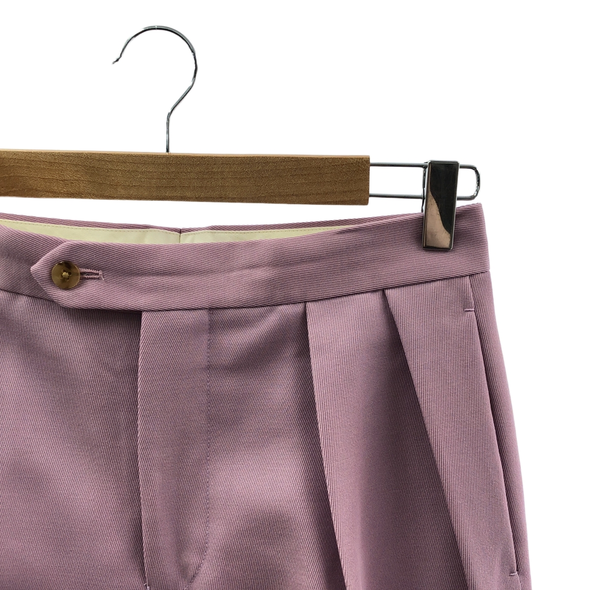 Drawer / ドゥロワー ギャバ 2タック スラックス パンツ