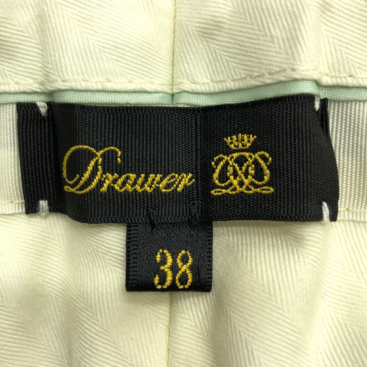 Drawer / ドゥロワー ギャバ 2タック スラックス パンツ