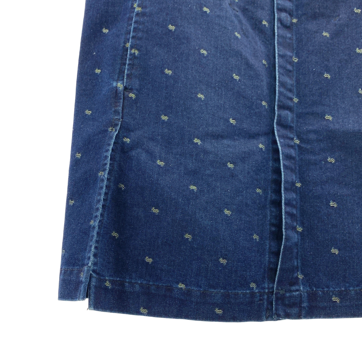 その他 デニムスパークジャカード Vネックミディジレ