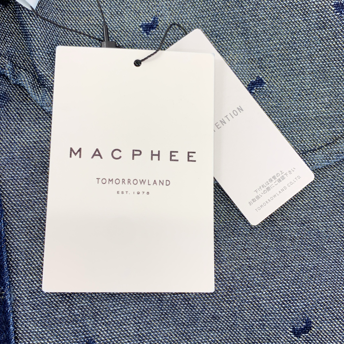 その他 デニムスパークジャカード Vネックミディジレ