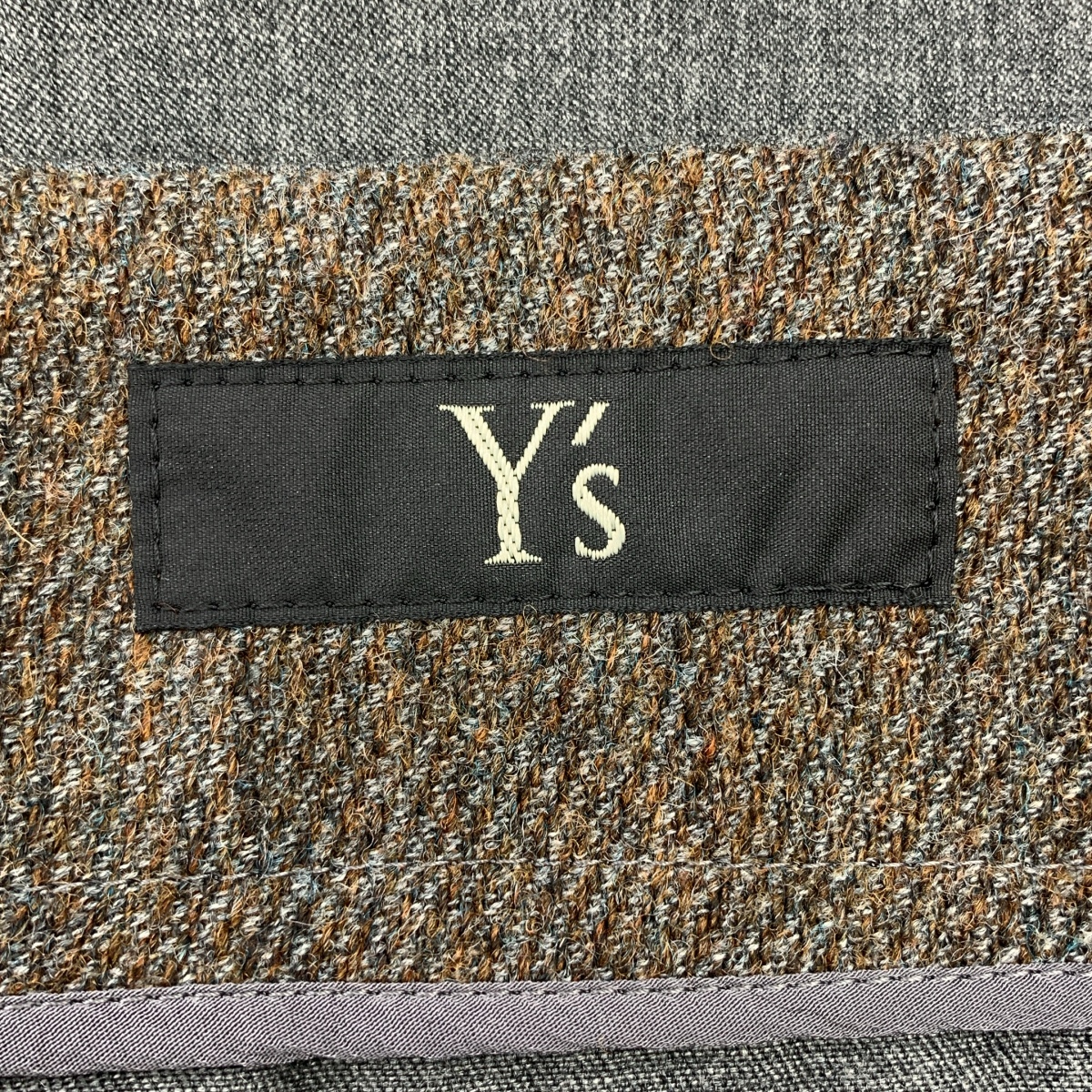 Y's / ワイズヨウジヤマモト ウール タック アシンメトリー ロングスカート