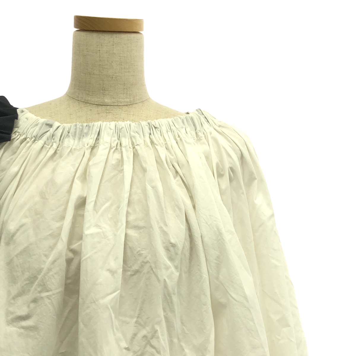 DRIES VAN NOTEN / ドリスヴァンノッテン タイ ギャザー ボリュームブラウス