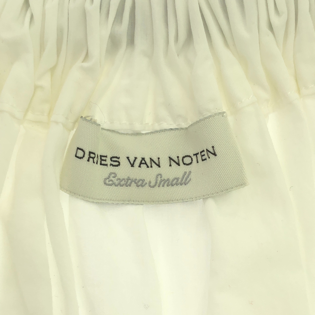 DRIES VAN NOTEN / ドリスヴァンノッテン タイ ギャザー ボリュームブラウス