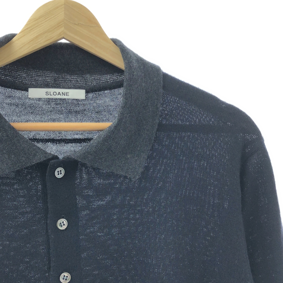 SLOANE / スローン ウール ニット ポロシャツ