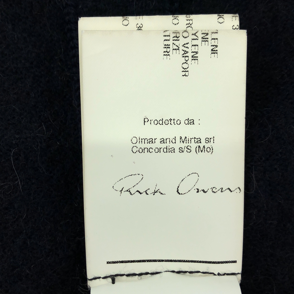 Rick Owens / リックオウエンス アルパカ混 クルーネック ニット プルオーバー