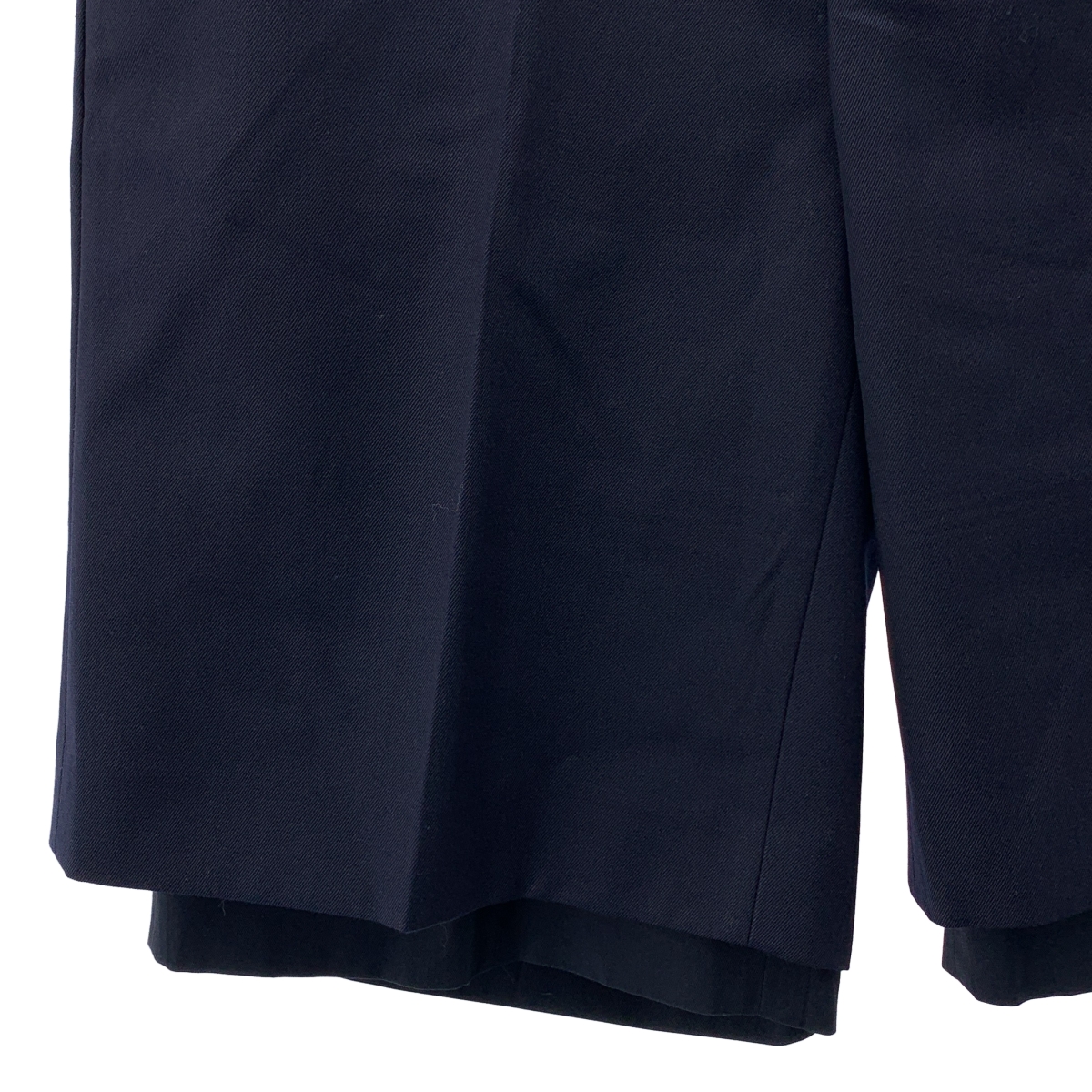 DRIES VAN NOTEN / ドリスヴァンノッテン ウール コットン混  レイヤード ショートパンツ