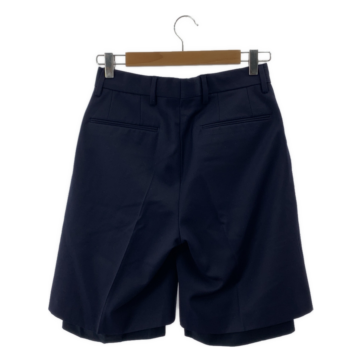 DRIES VAN NOTEN / ドリスヴァンノッテン ウール コットン混  レイヤード ショートパンツ