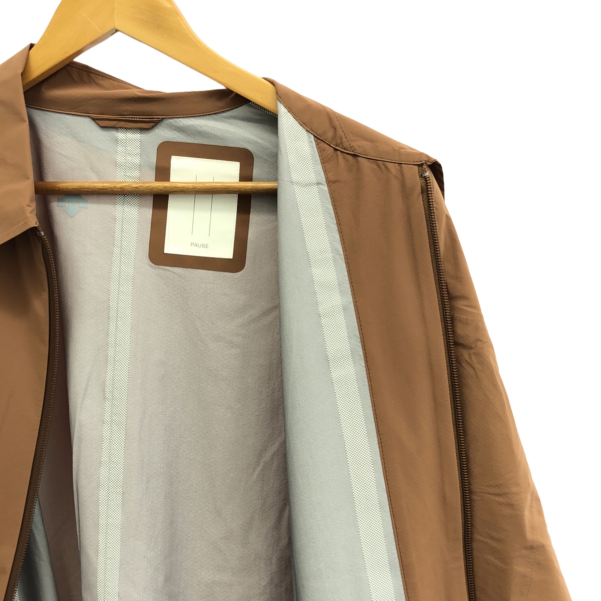 DESCENTE / デサント ZIP UP SOUTIEN COLLAR COAT ナイロン ジップアップ ステンカラーコート