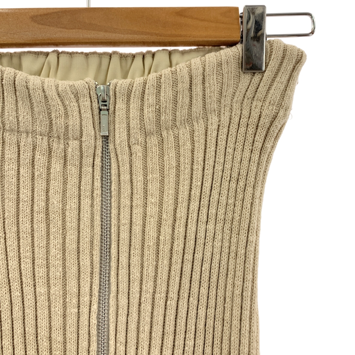 THE SHISHIKUI / シシクイ RIB Skirt コットン センタージップ リブスカート