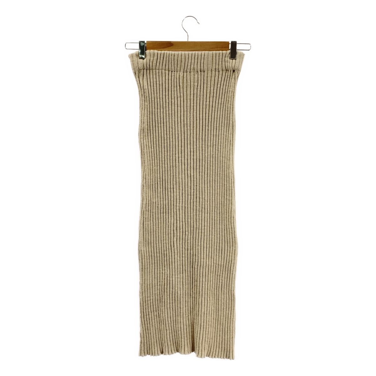 THE SHISHIKUI / シシクイ RIB Skirt コットン センタージップ リブスカート