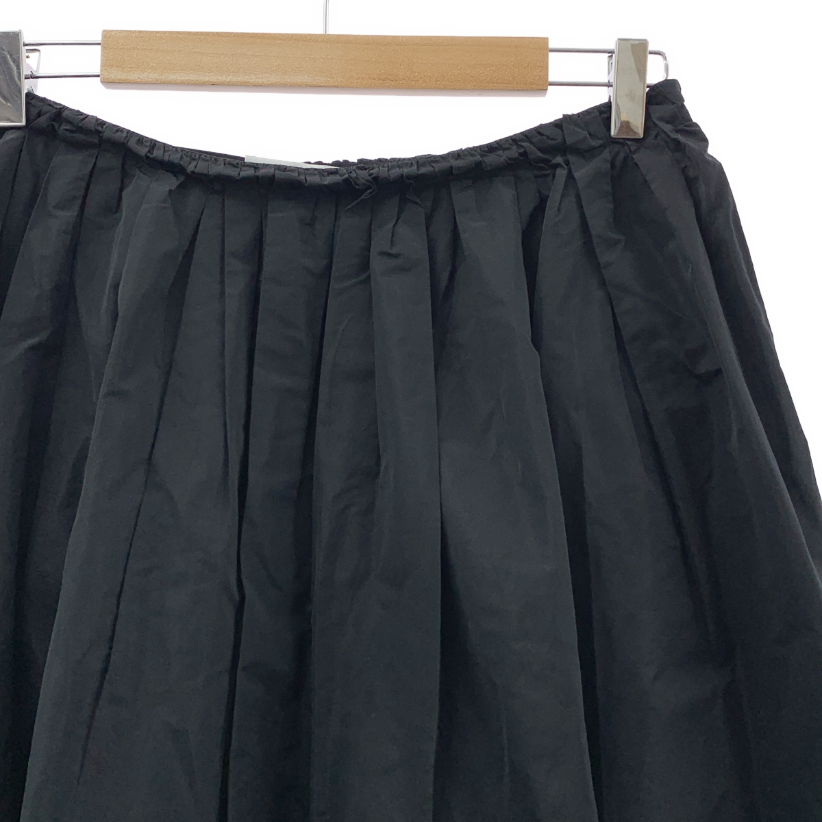 JIL SANDER / ジルサンダー シルク混 ギャザー ボリューム サイドジップ スカート