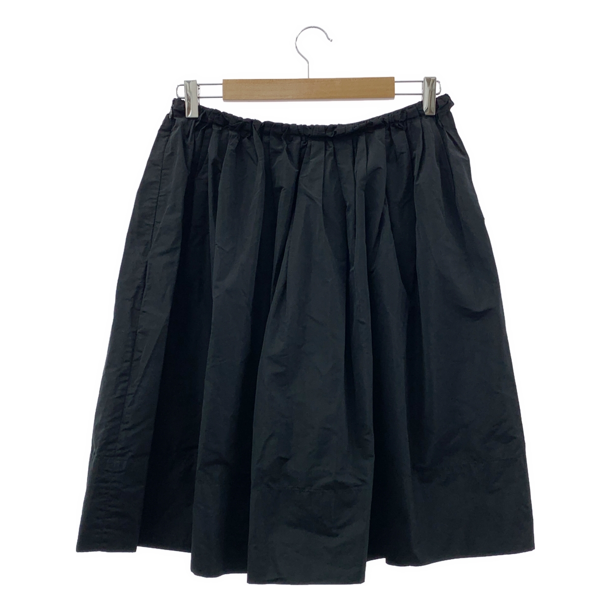 JIL SANDER / ジルサンダー シルク混 ギャザー ボリューム サイドジップ スカート