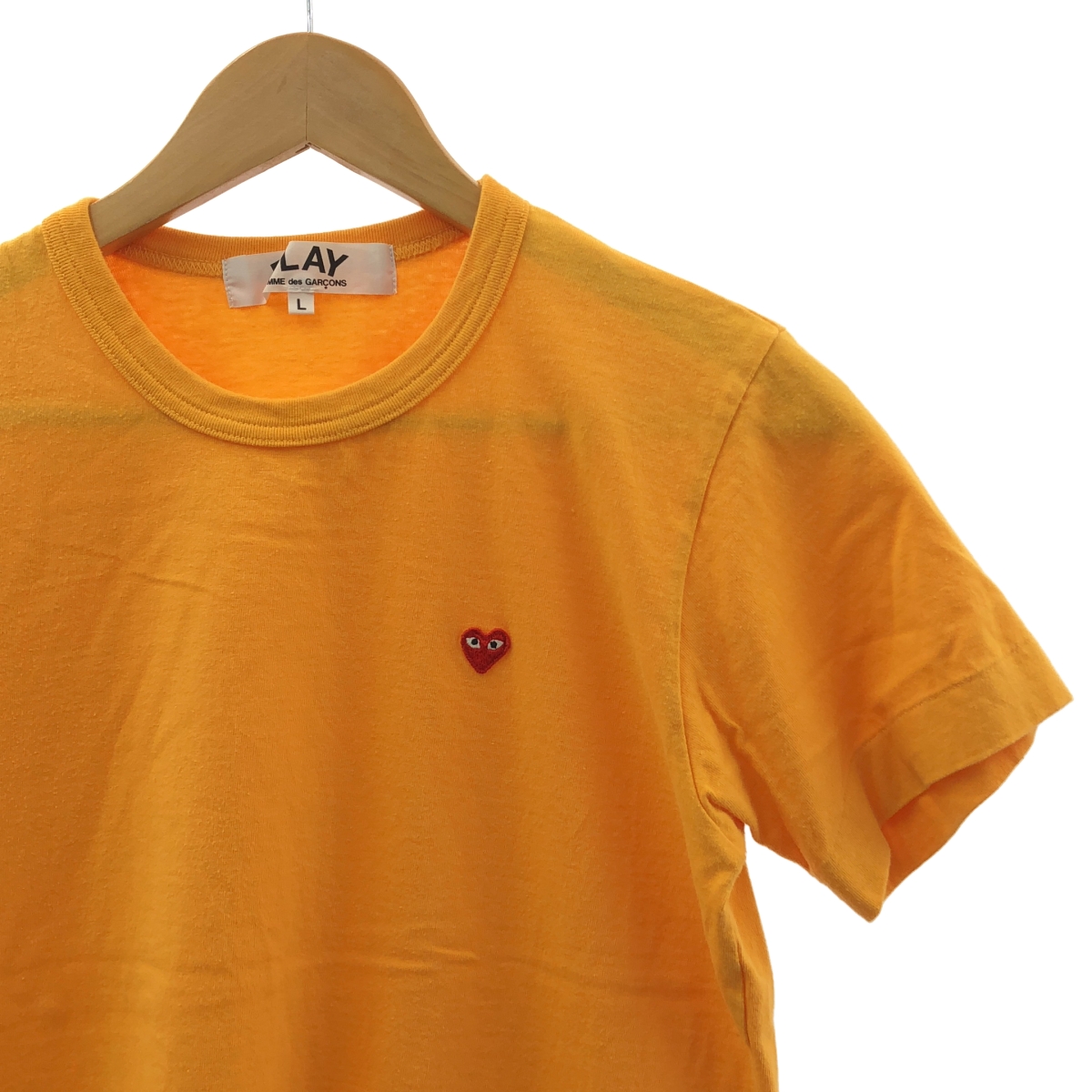 PLAY COMME des GARCONS / プレイコムデギャルソン ハート ミニ ワッペン クルーネックカットソー