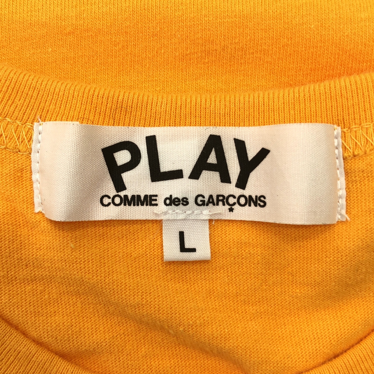 PLAY COMME des GARCONS / プレイコムデギャルソン ハート ミニ ワッペン クルーネックカットソー
