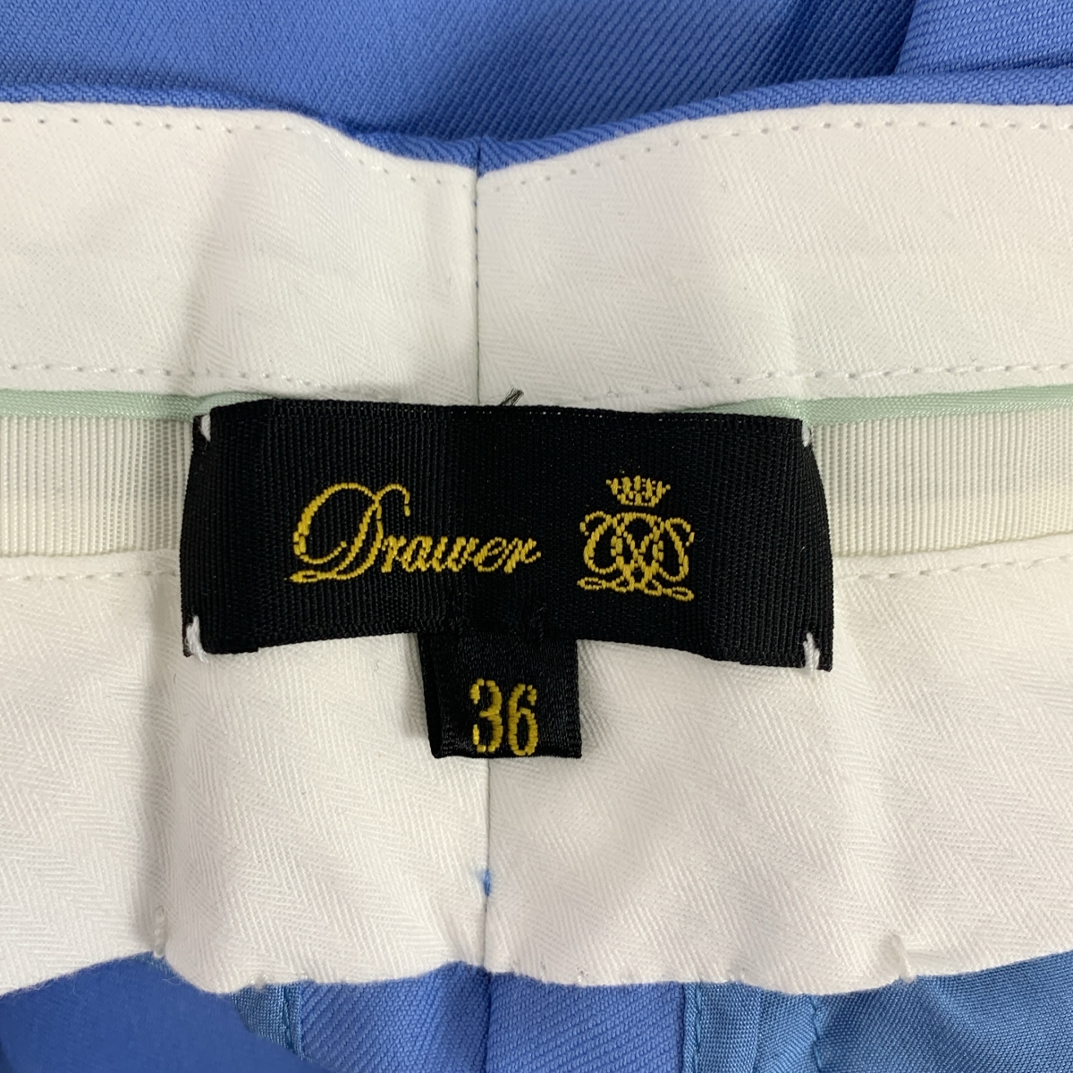 Drawer / ドゥロワー センタープレス スラックス パンツ