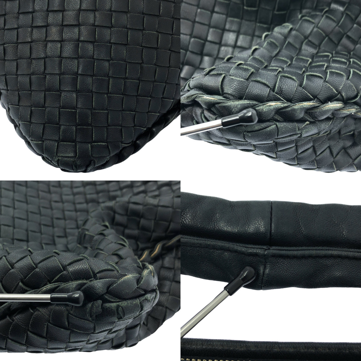 BOTTEGA VENETA / ボッテガヴェネタ イントレチャート レザー ハンドバッグ