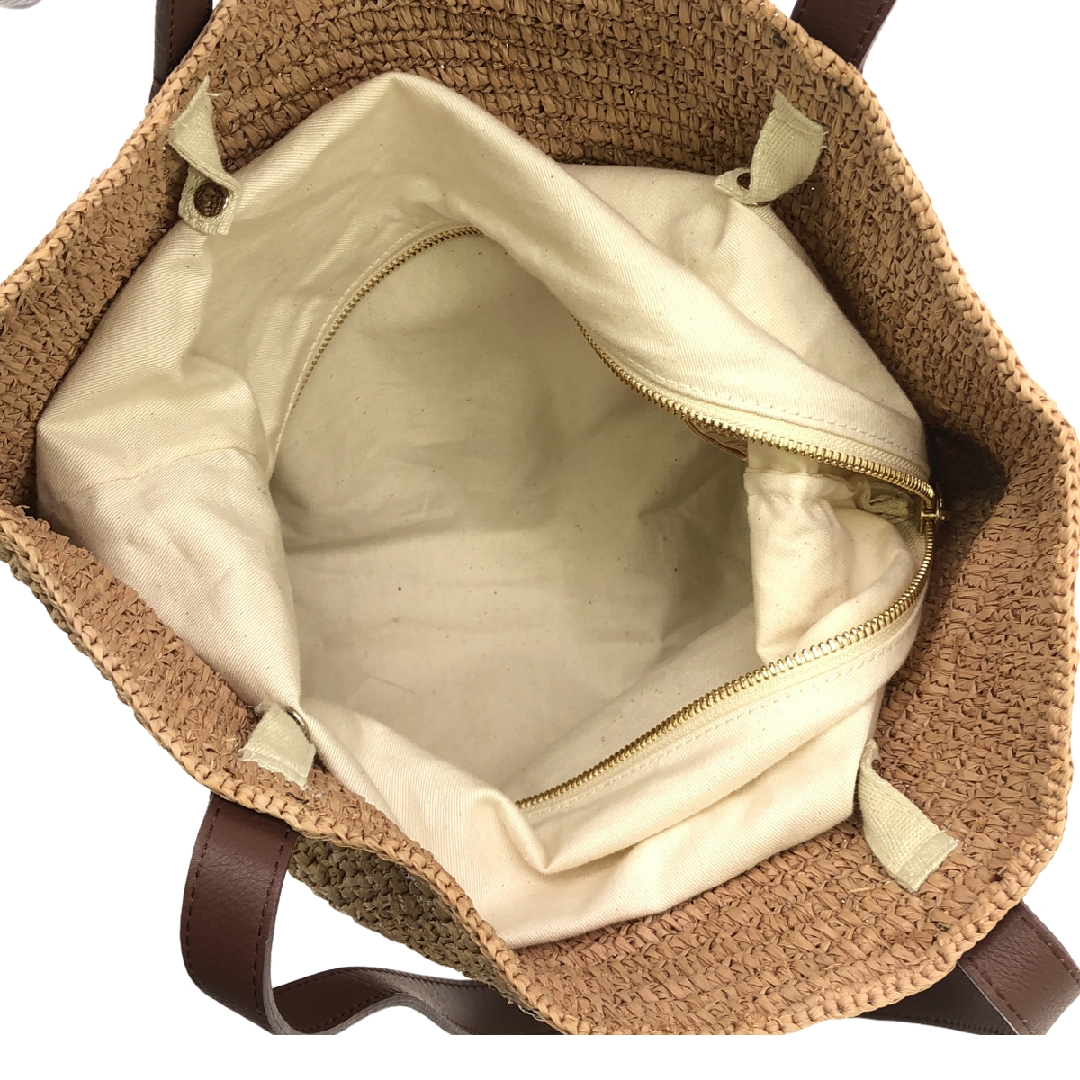 Helen Kaminski / ヘレンカミンスキー レザーハンドル カゴ トートバッグ / カバー着脱可