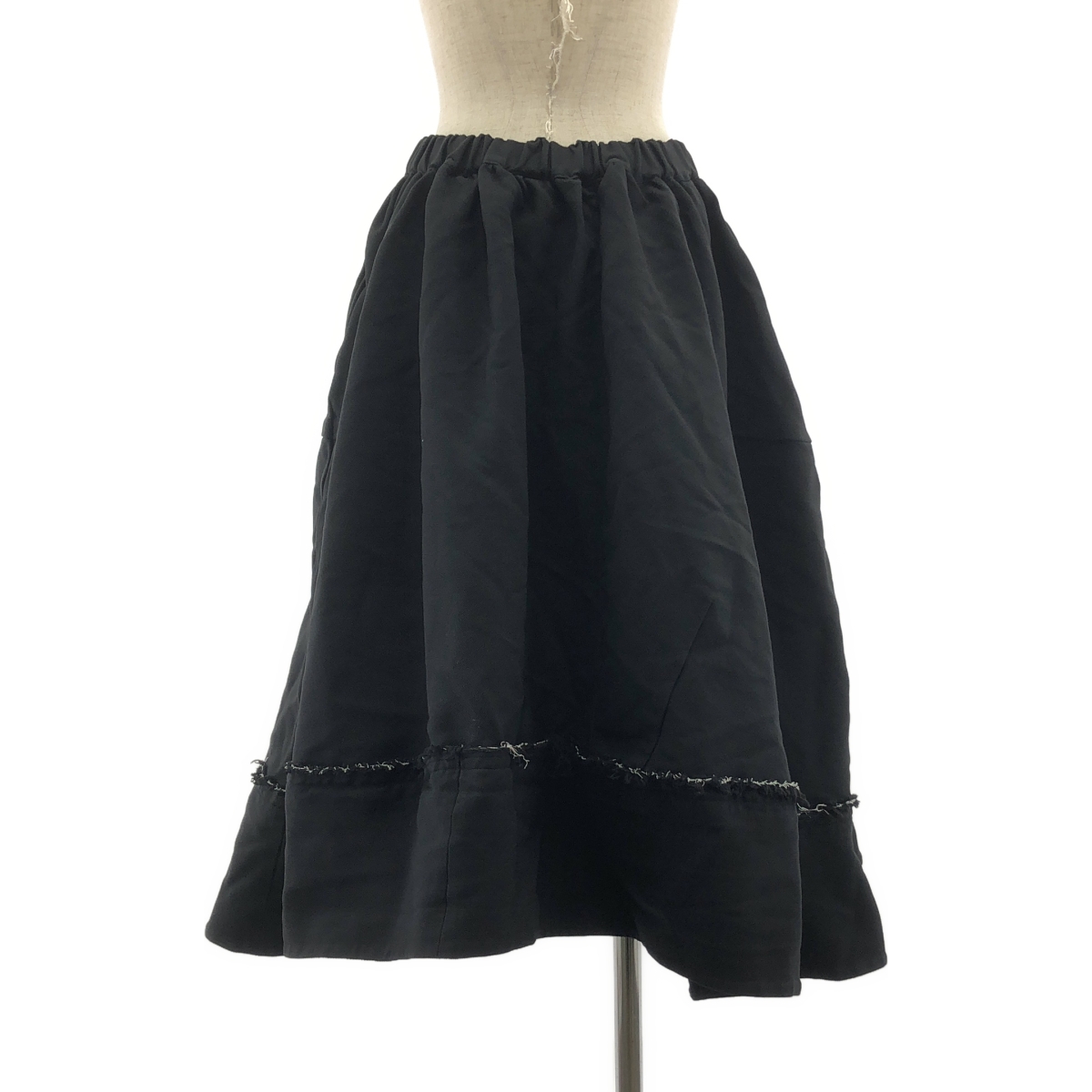 COMME des GARCONS COMME des GARCONS / コムコム ポリエステル 縮絨 変形 ドローストリング オーバー スカート