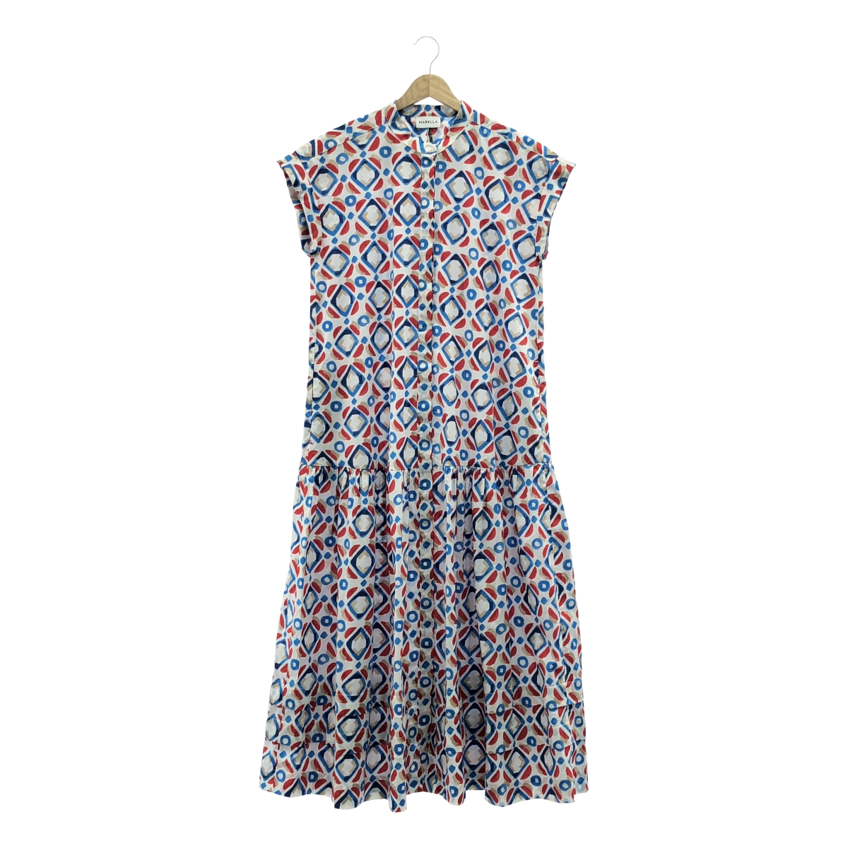 その他 総柄 ギャザー ボリューム ベルベット シャツ ワンピース