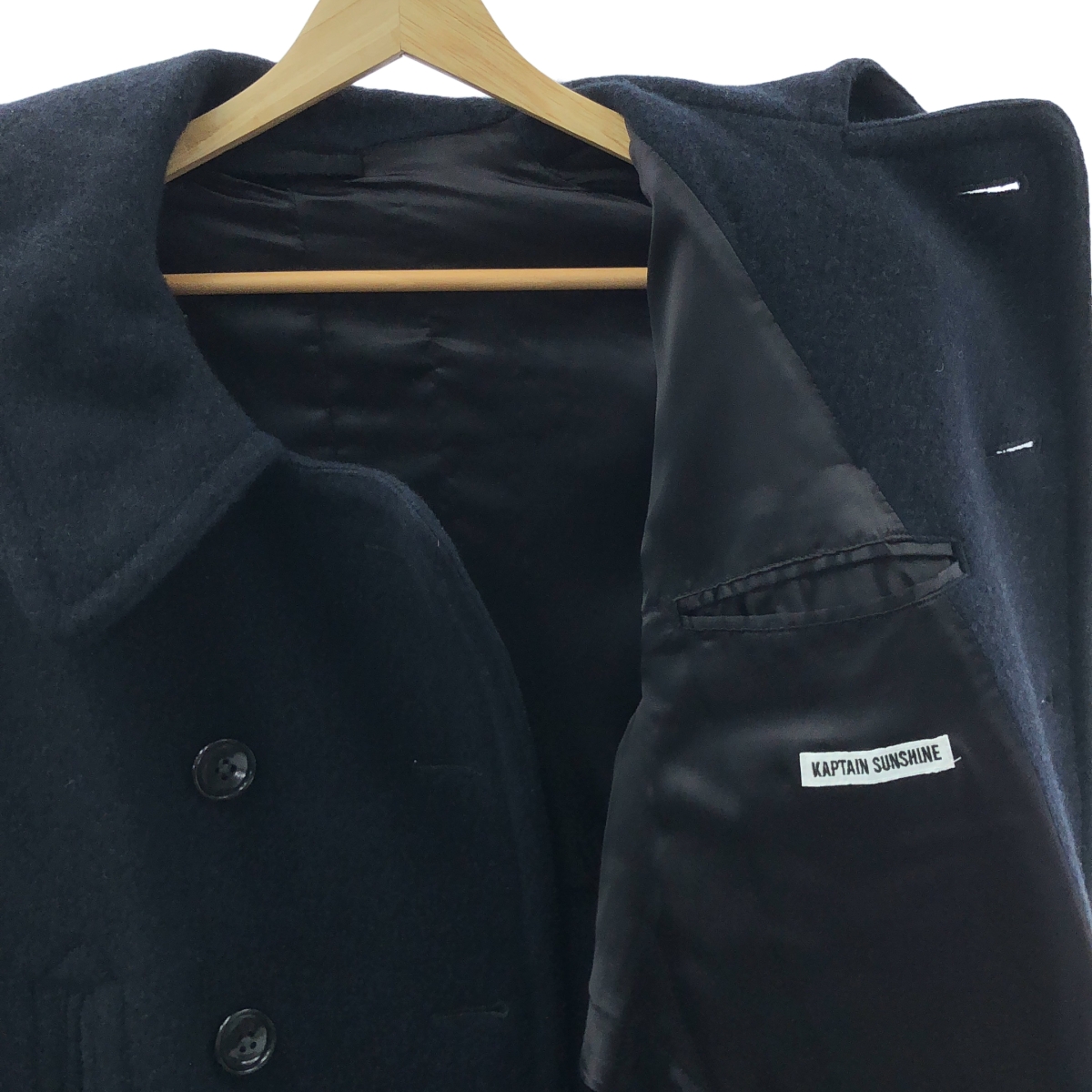 Kaptain Sunshine / キャプテンサンシャイン カシミヤ ウールシープクロス Pコート