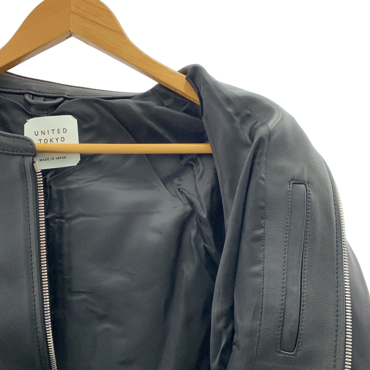 UNITED TOKYO / ユナイテッドトウキョウ ラムレザーシングルライダース ジャケット