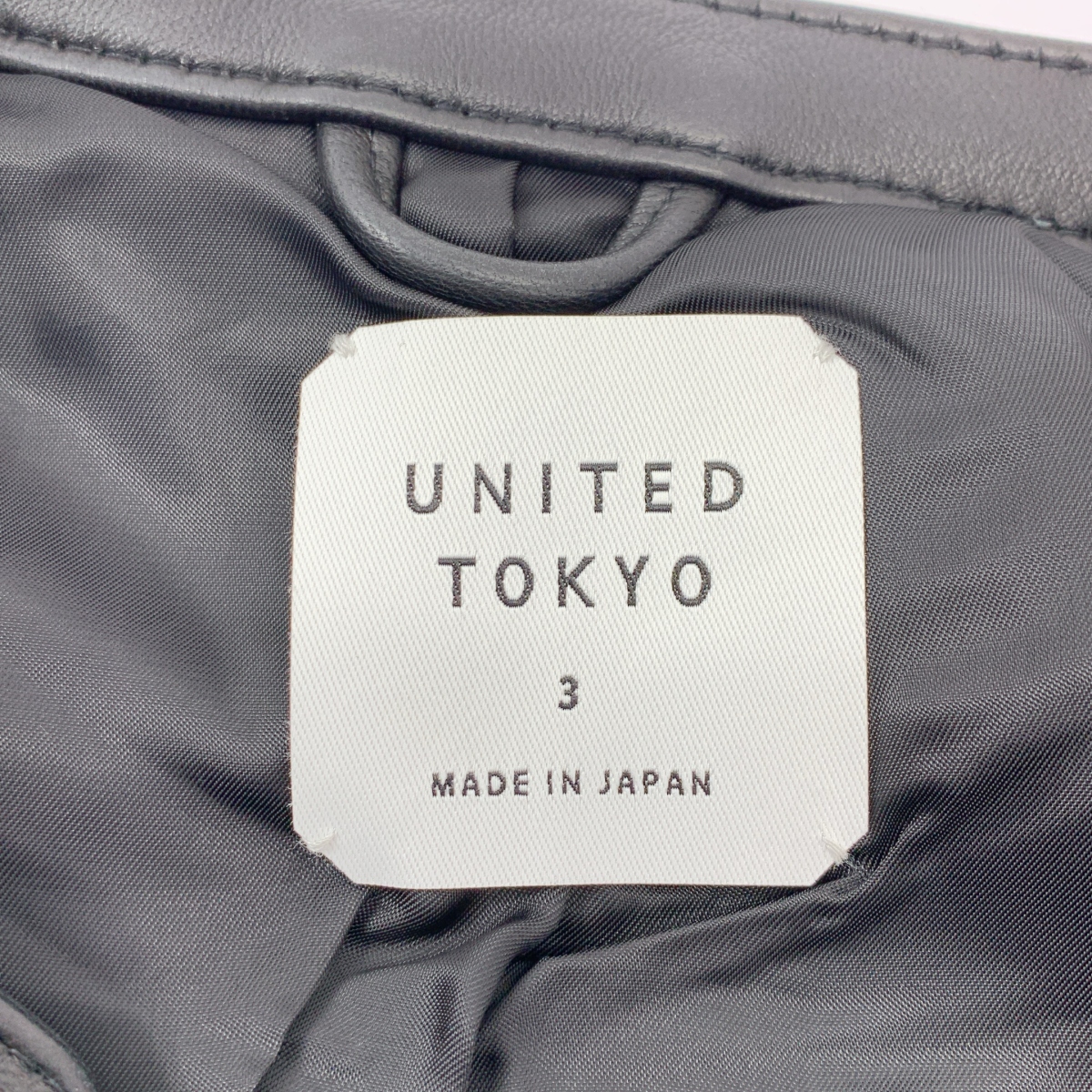 UNITED TOKYO / ユナイテッドトウキョウ ラムレザーシングルライダース ジャケット