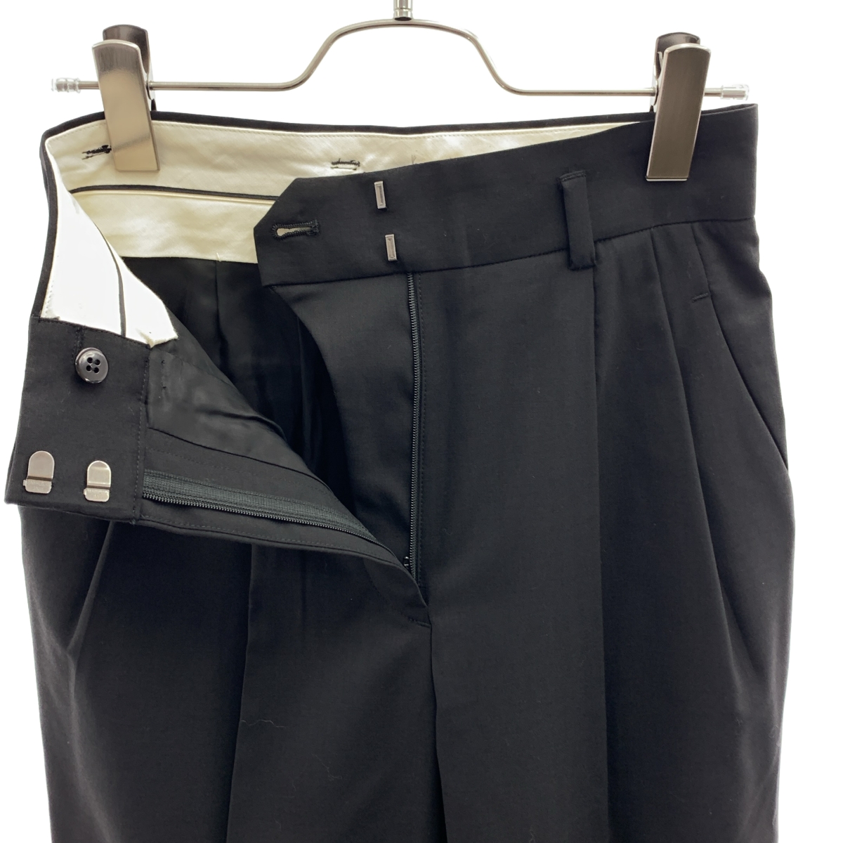 Mame Kurogouchi / マメクロゴウチ High Waisted Flared Suits Trousers ハイウエスト フレア スラックス