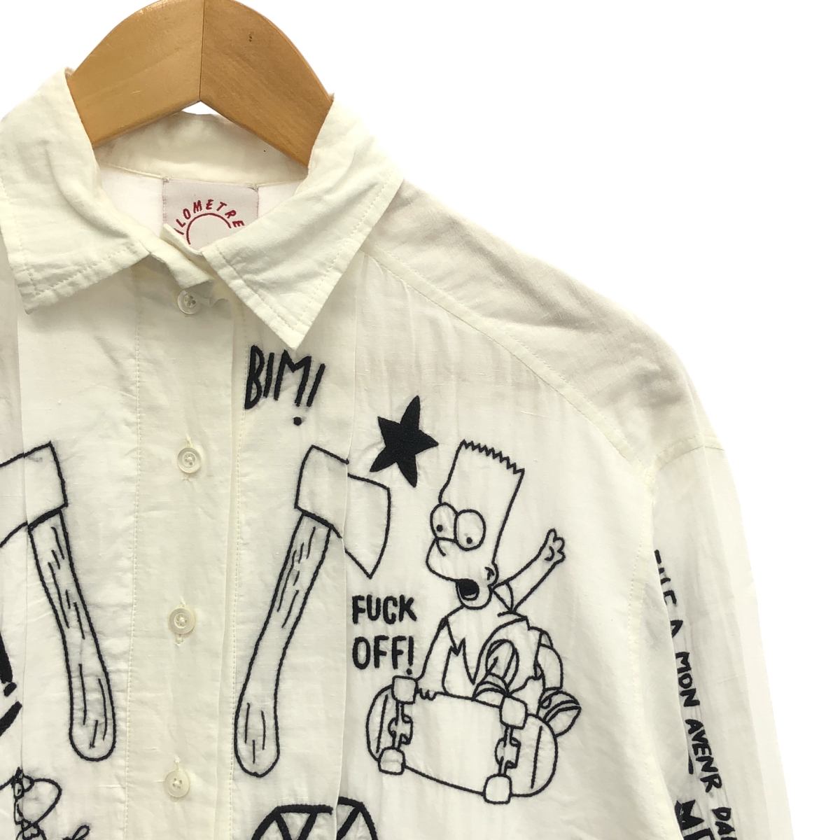 その他 エンブロイダリー プルオーバー シャツワンピース