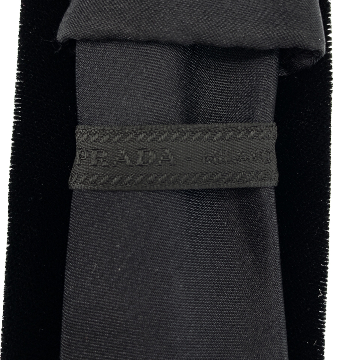 PRADA / プラダ シルク ベルベット ネクタイ