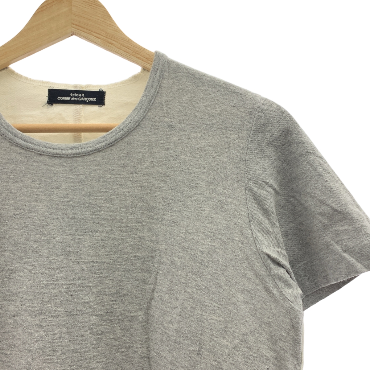 tricot COMME des GARCONS / トリココムデギャルソン 90s ホワイトデニム切替 Tシャツ