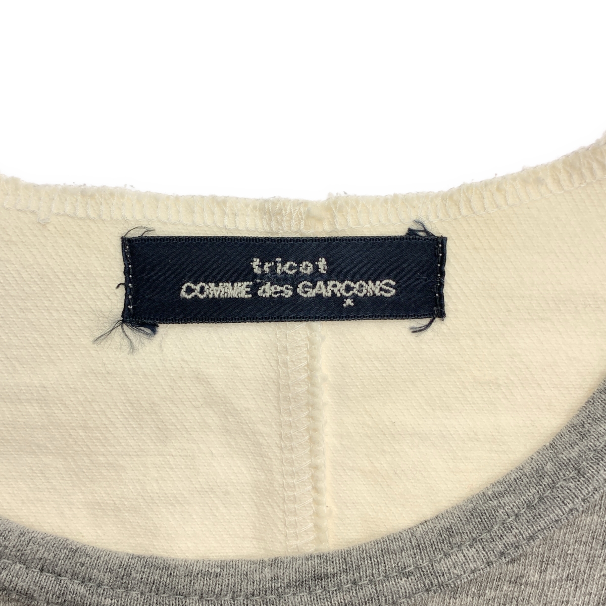 tricot COMME des GARCONS / トリココムデギャルソン 90s ホワイトデニム切替 Tシャツ