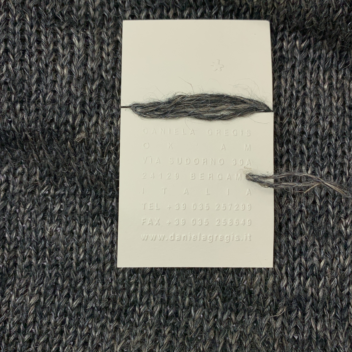 DANIELA GREGIS / ダニエラグレジス リネン ボタンレス ニット カーディガン