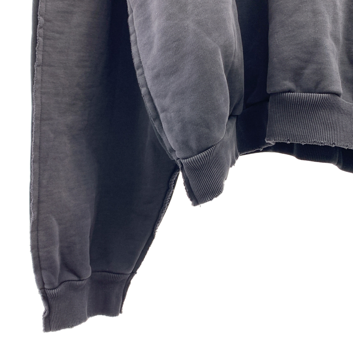 BALENCIAGA / バレンシアガ Double Front Crew ダブルフロント ダメージ加工 クルーネックスウェットトレーナー