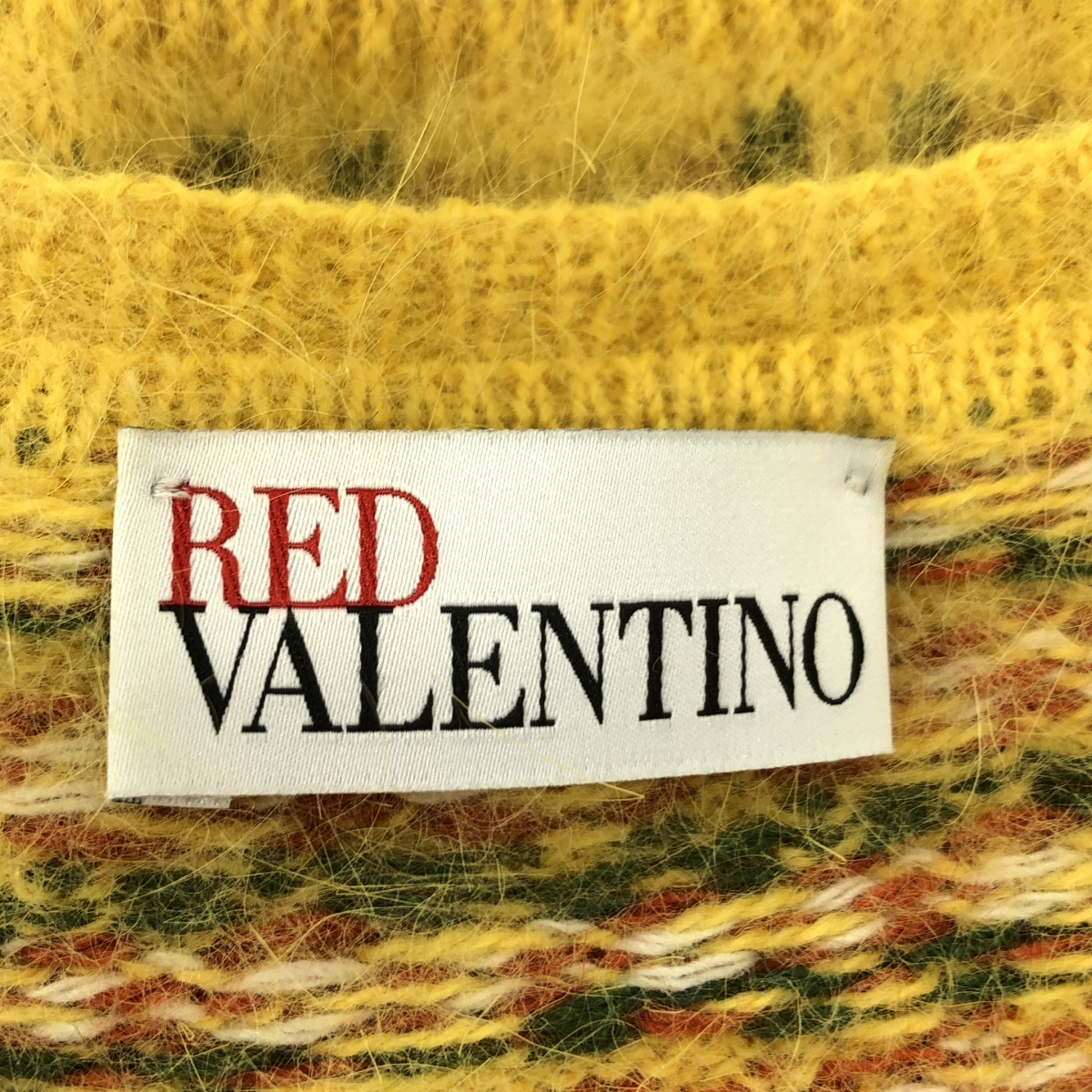 RED VALENTINO / レッドヴァレンティノ 花柄 クルーネック アンゴラニット