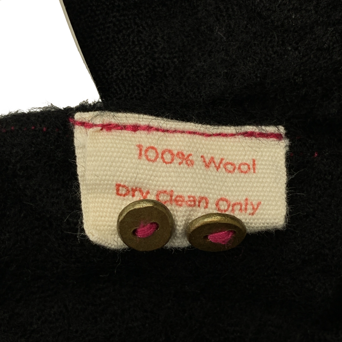 その他 ウール縮絨刺しゅう バンドカラー シャツワンピース