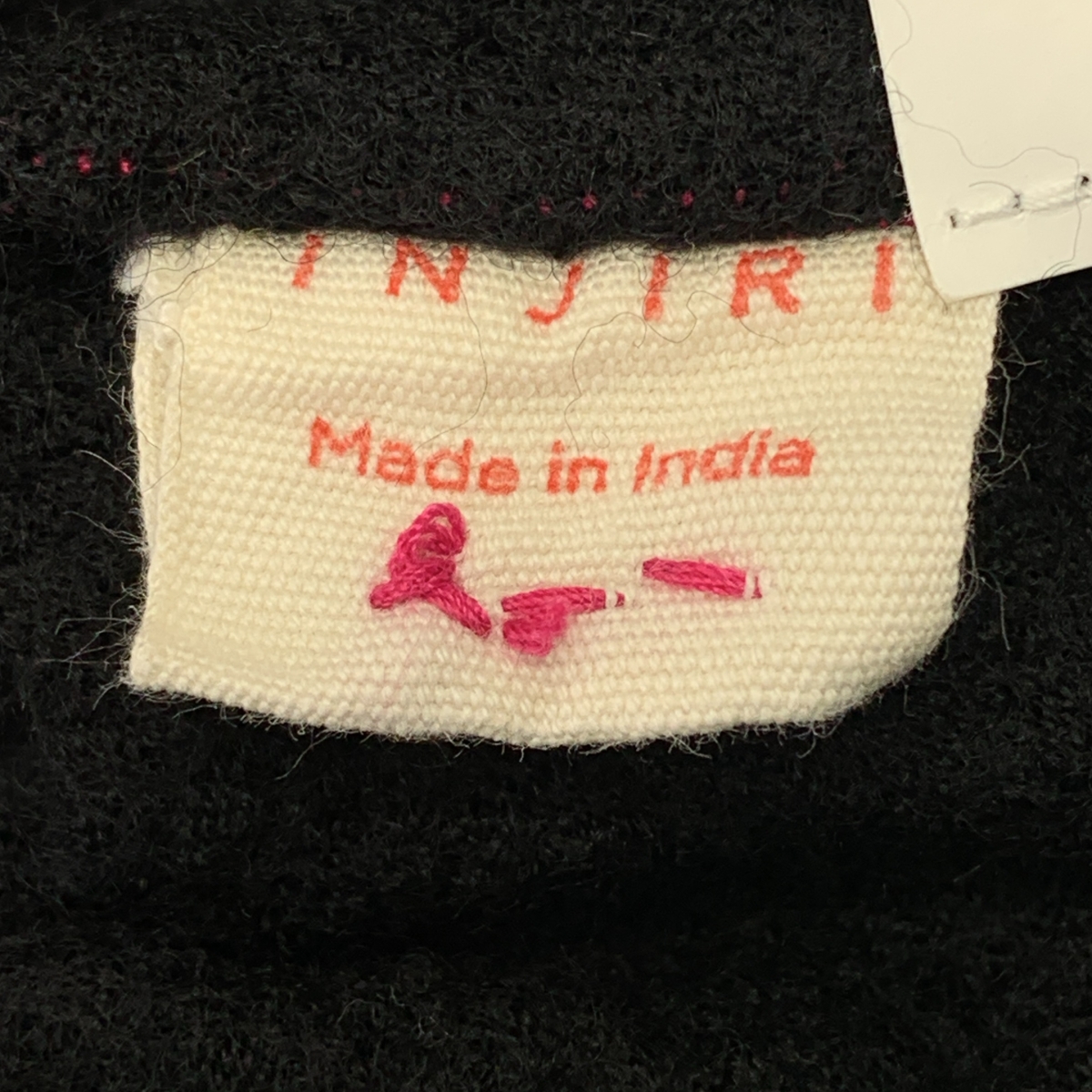 その他 ウール縮絨刺しゅう バンドカラー シャツワンピース